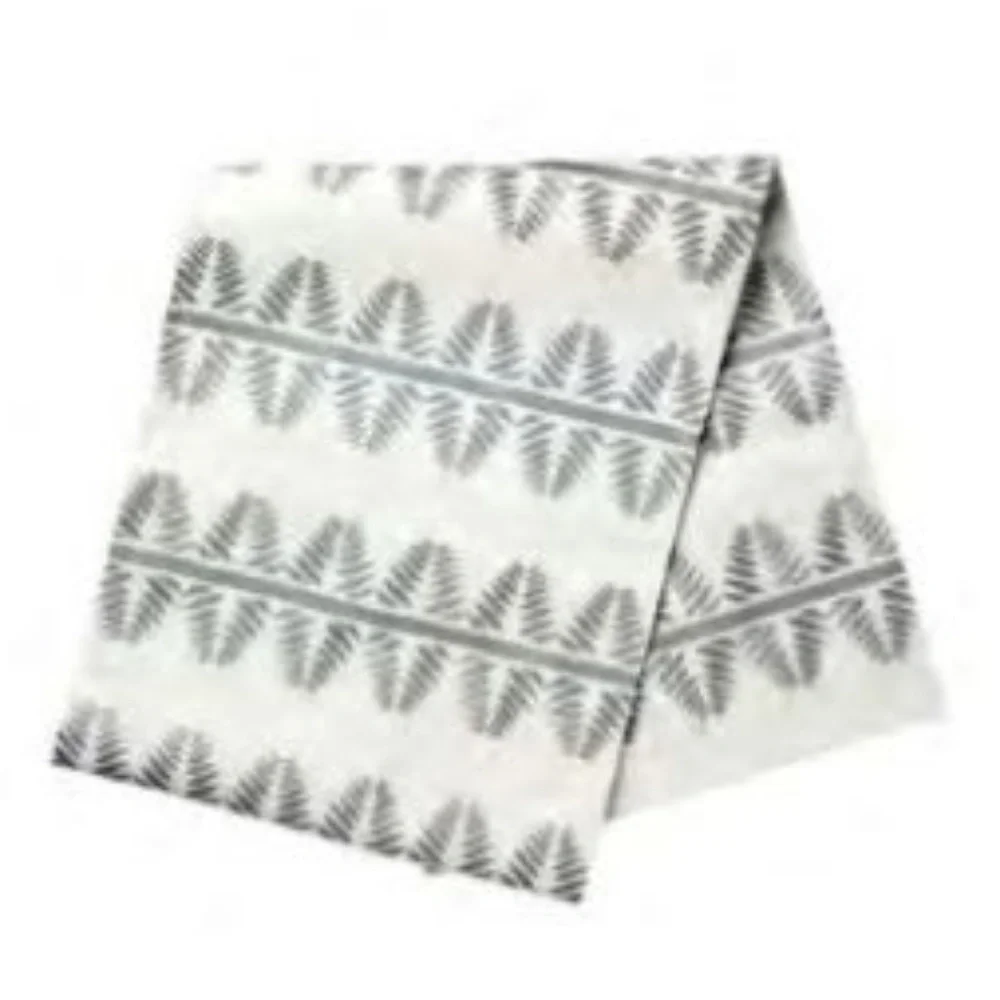 Nate Berkus Embroidered Metallic Leaf Table Runner